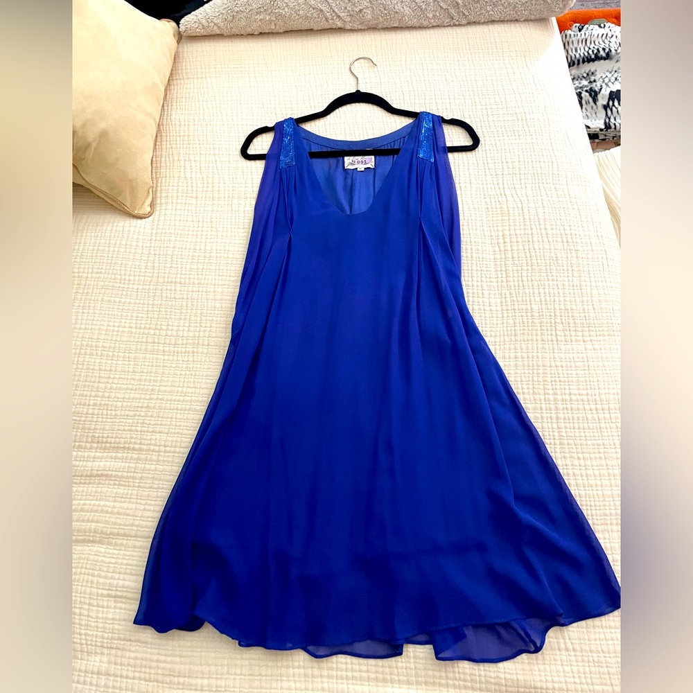 Chelsea Flower chiffon cocktail dress